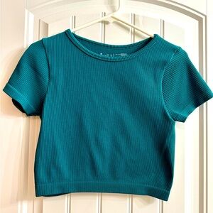 BOOM BOOM JEANS Green Crop Top - L